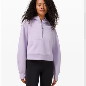 Lululemon Oversized Scuba Half Zip Hoodie in Lavender Dew size M/L